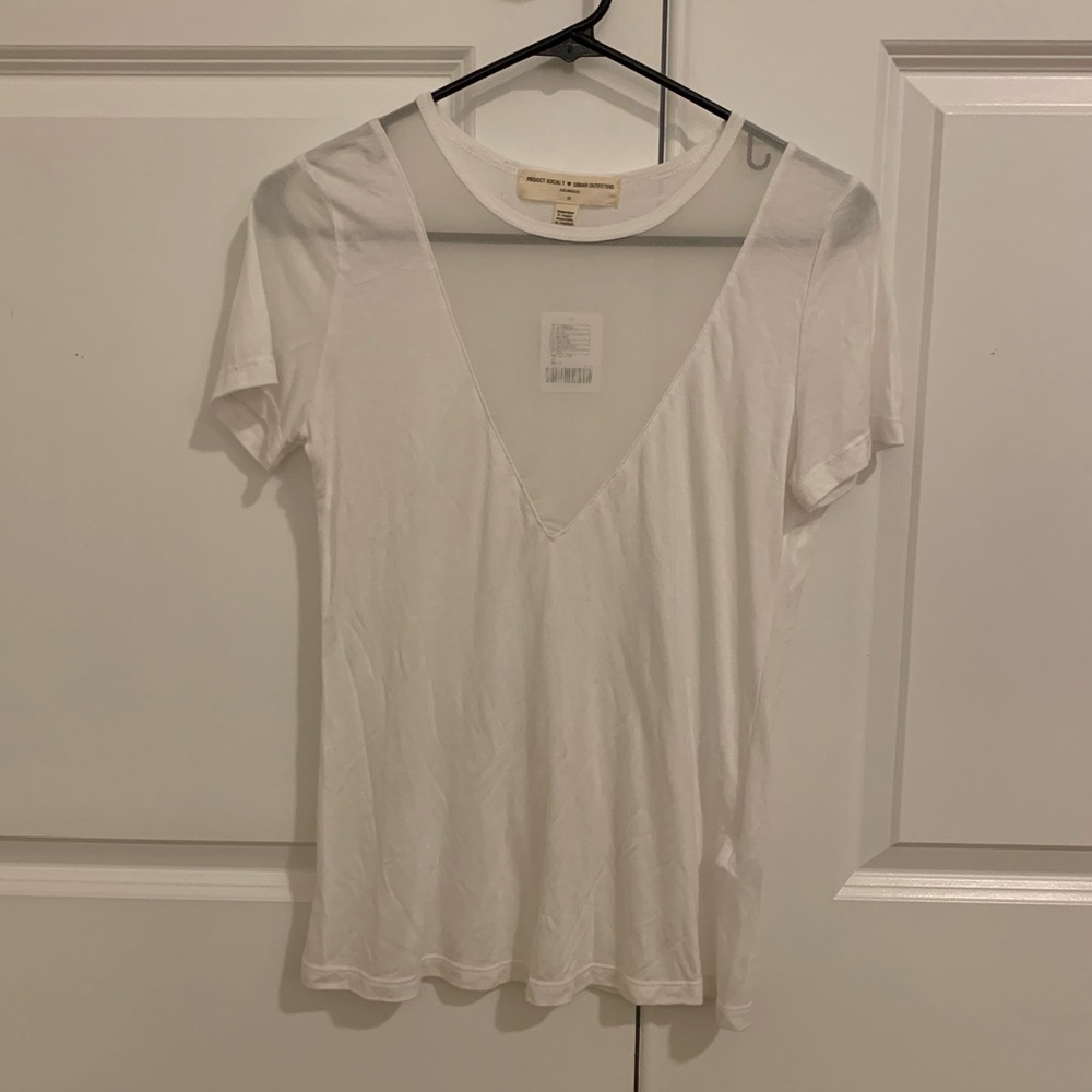 NWT Urban Outfitters Project Social T mesh top XS
